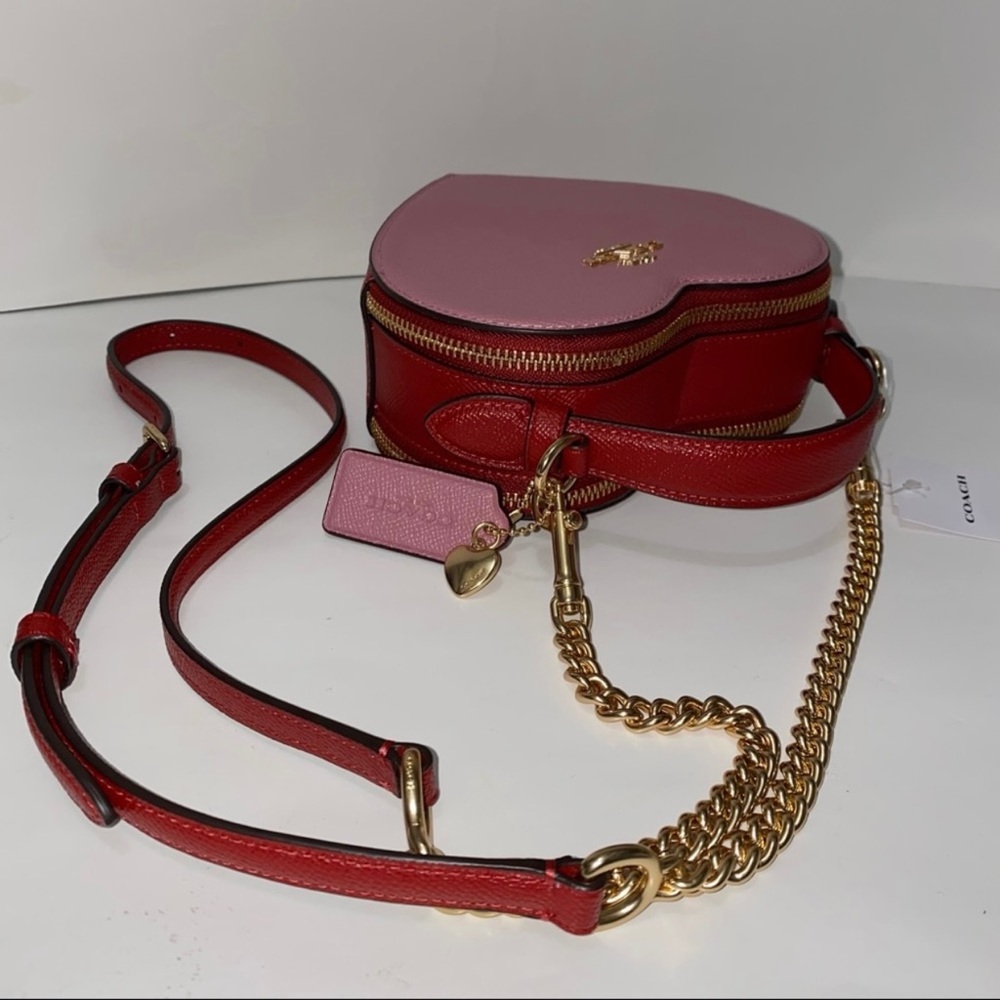 Coach Heart bag Crossbody In Colorblock New - Picture 2 of 16